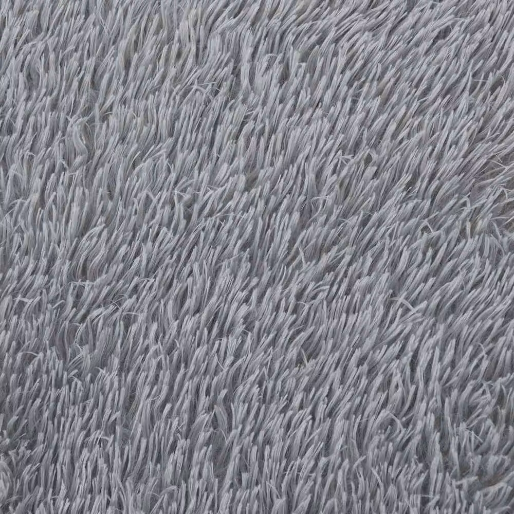 Berkfield Home NAVARRA Shaggy High Pile Rug, Light Grey, W: 160 cm, D: 230 cm – 2
