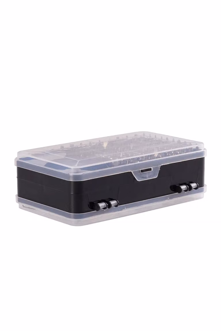 Living and Home 115-in-1 Multi-purpose Precision Screwdriver Set with Magnetic PC Repair Tool Kit and Storage Box in Black and Transparent