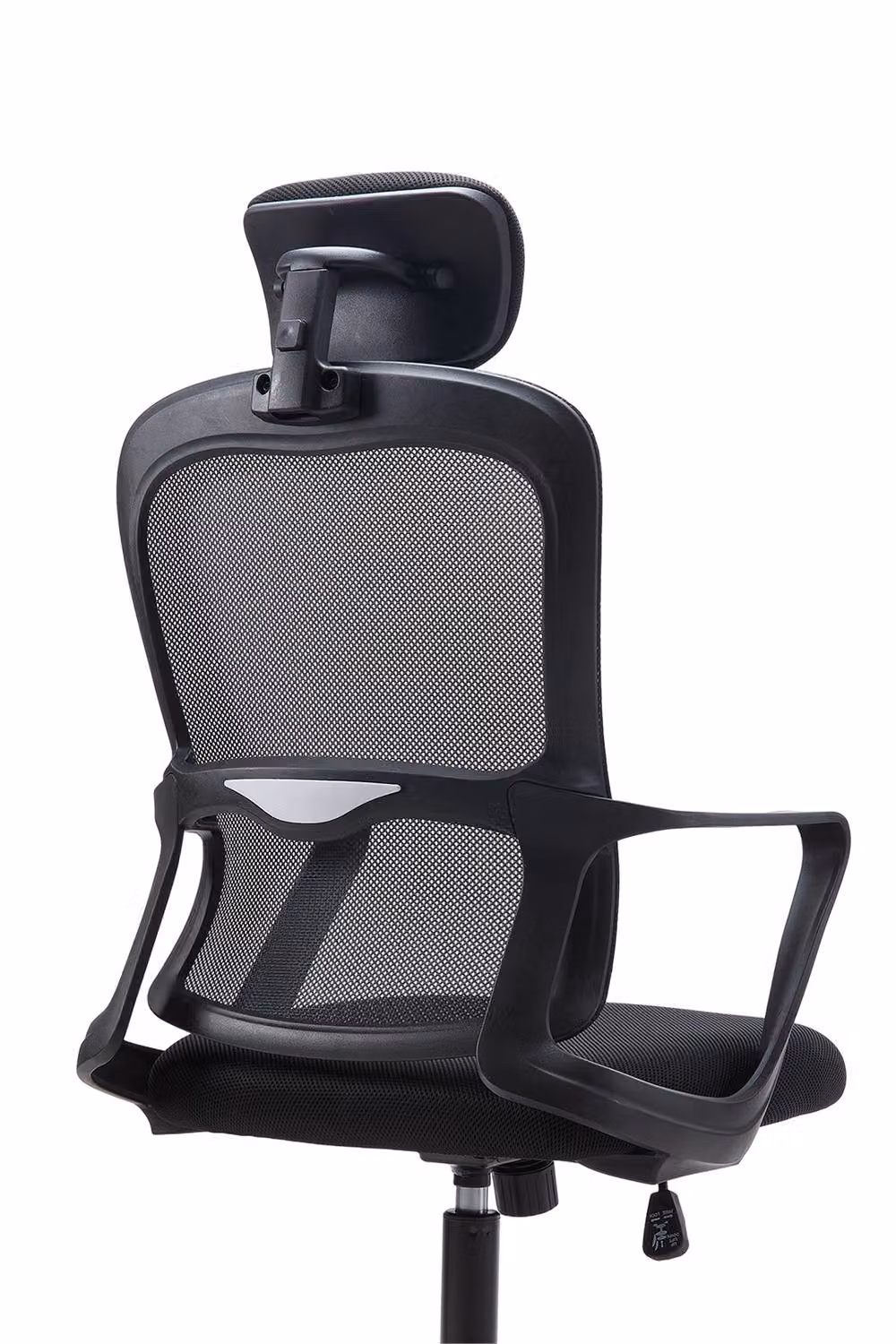Living and Home Ergonomic Mesh Office Chair with Adjustable Headrest and Armrests in Black – 3