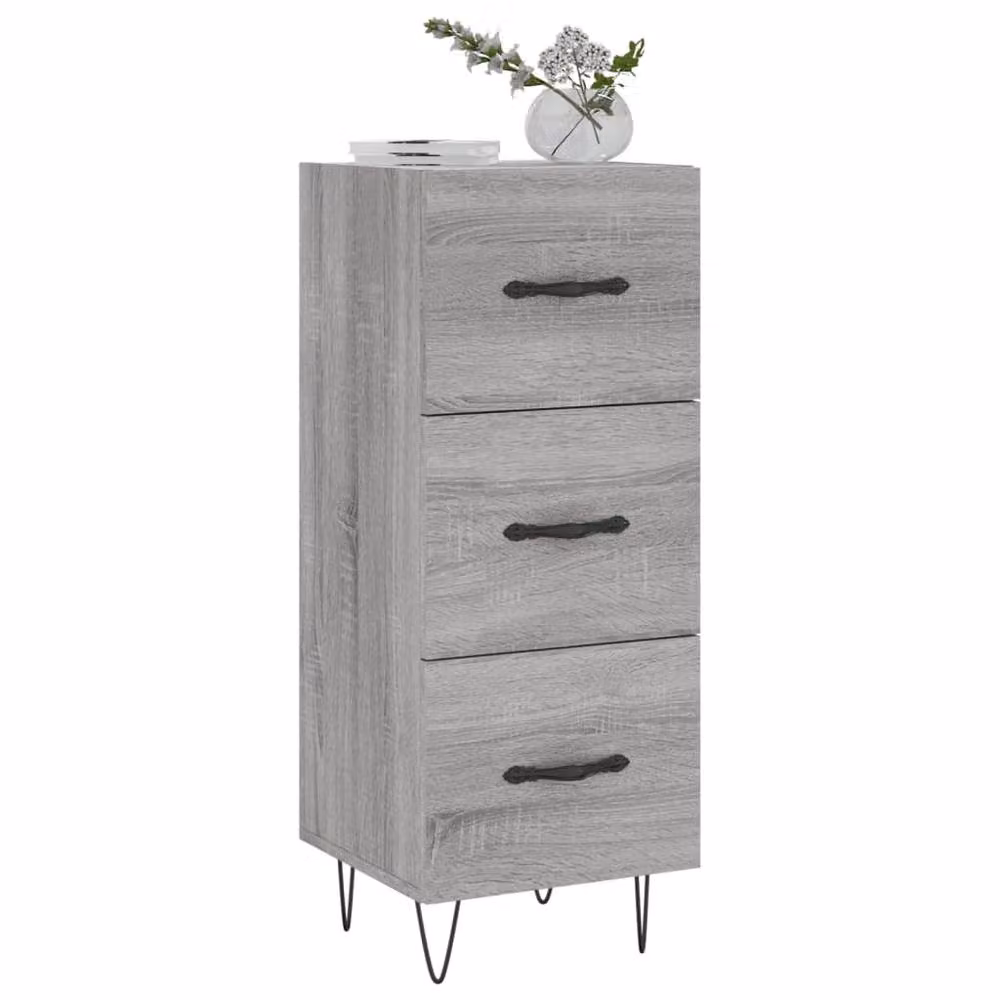 Berkfield Home Grey Sonoma Sideboard, W/D/H: 34.5 x 34.5 x 90 cm – 2