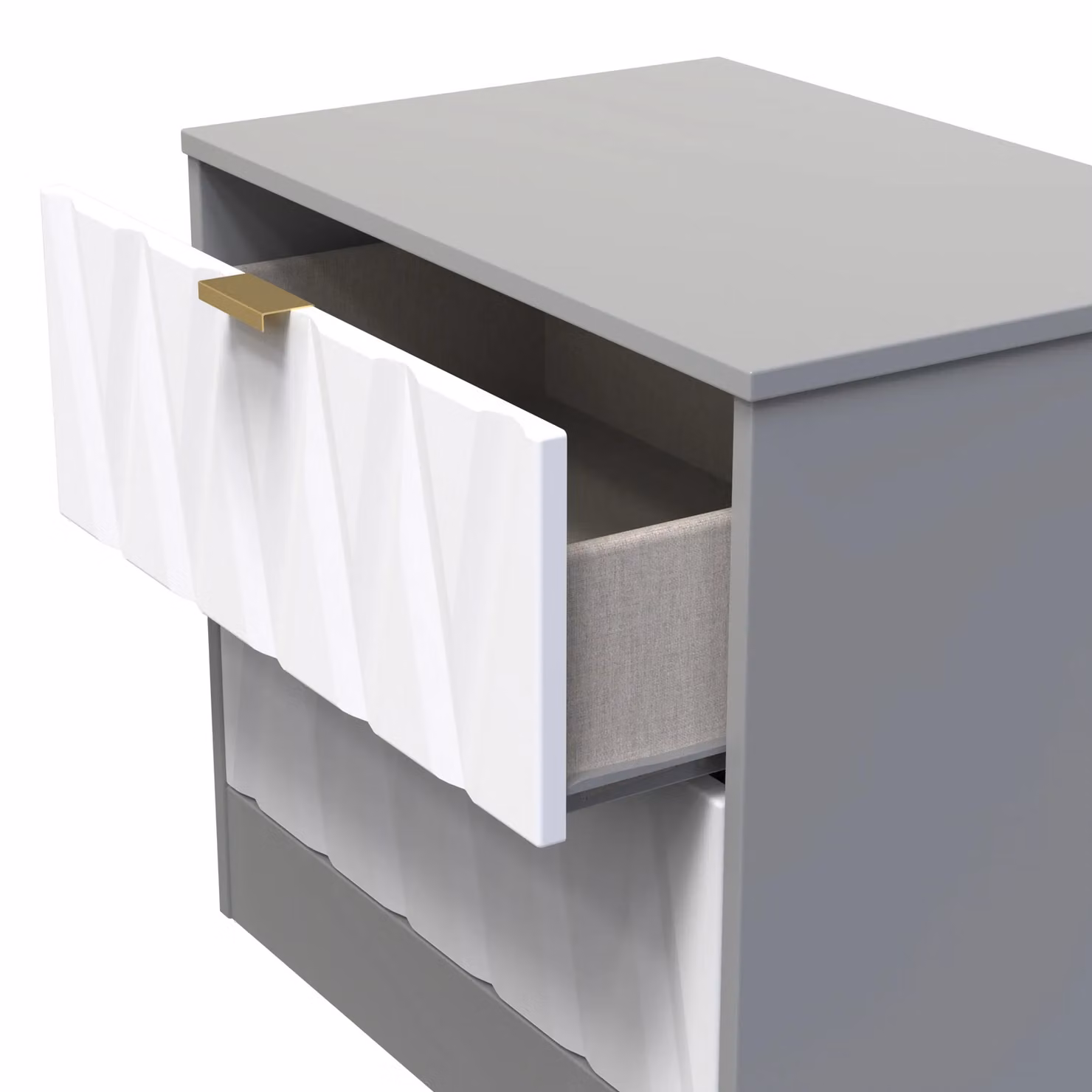 Ready Assembled 2 U Washington 2 Drawer Side Table in Multicolour – 2