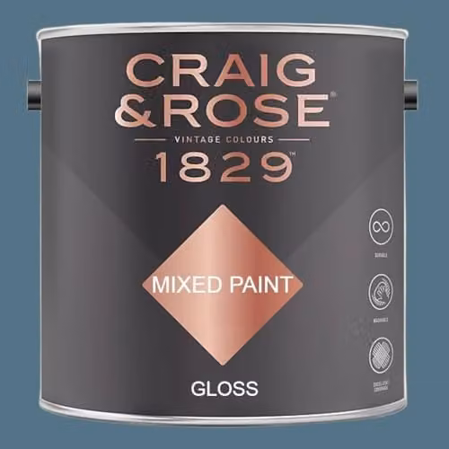 Craig & Rose 1829 Gloss Paint Stop in Braze Blue, 2.5 l
