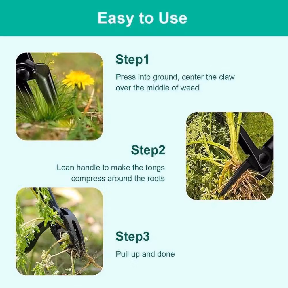 Kelvenix Manual Stand Up Weeder and Grass Claw in Black – 4