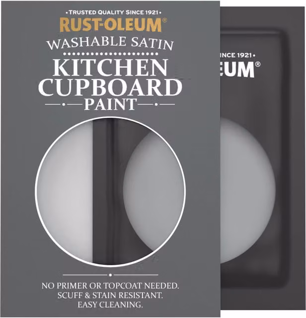 Rust-Oleum Kitchen Cupboard Satin Finish Tester Sachet in Mid-Anthracite Grey, 10ml