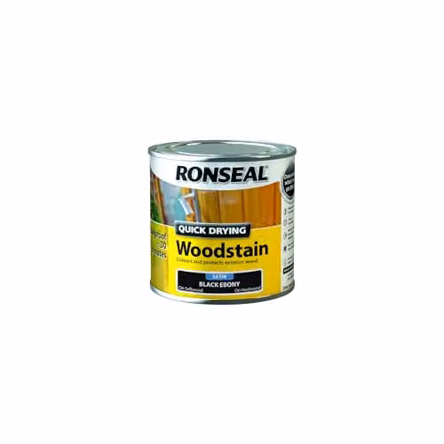 Ronseal Quick Dry Woodstain Satin Black 250 ml – 2