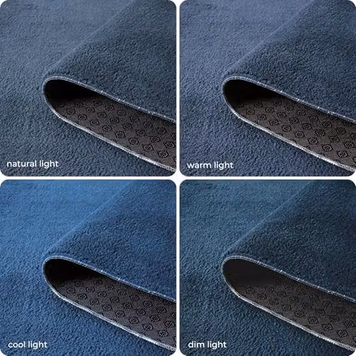 Desire Rugs Washable Non-Slip Plain Blue Living Room Area Rug, W: 80 cm, L: 120 cm – 5