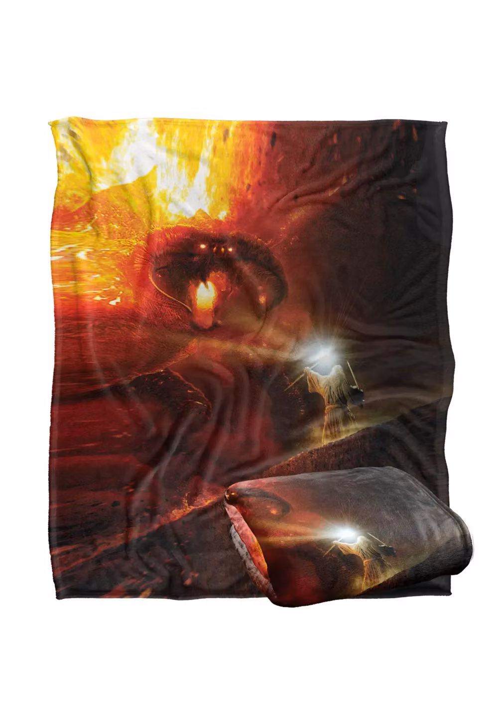 LOGOVISION Lord of the Rings Super Soft Fleece Throw Blanket, Multicolour and White, W: 152 cm, D: 127 cm – 6