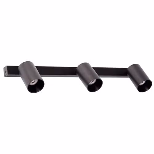 Netlighting Stan Adjustable Wall and Ceiling Lamp in Black with 3x GU10 Sockets