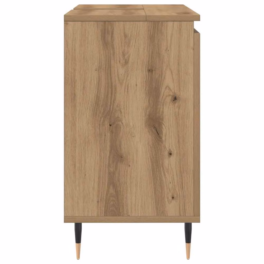Berkfield Home Artisan Oak Bathroom Cabinet in Brown, W: 58 cm, D: 33 cm, H: 60 cm – 3