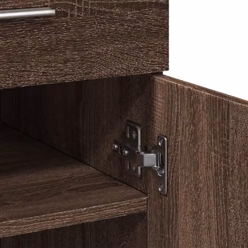 vidaXL Modern Brown Oak Sideboard in Engineered Wood W/D/H: 80 x 42.5 x 93 cm – 4