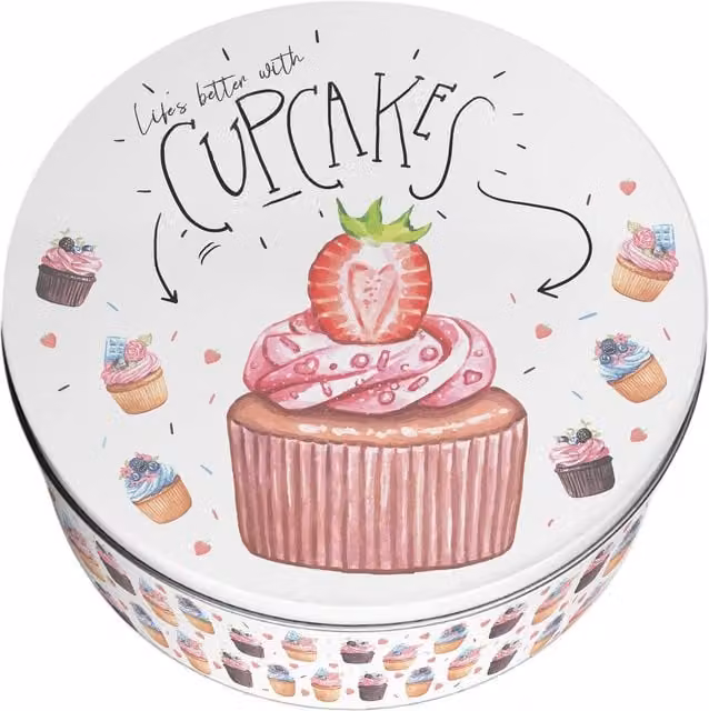 Purely Home Round Multicoloured Cake Tin