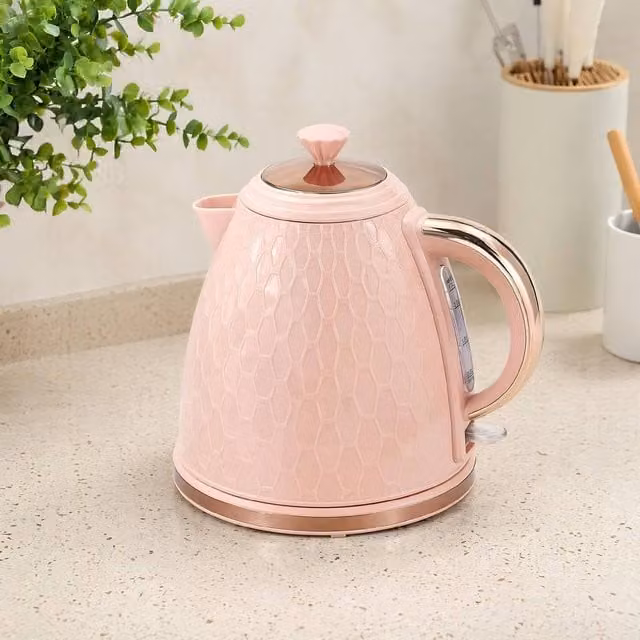 STILVORA Electric Kettle with Limescale Filter, 1.7 l, Pink