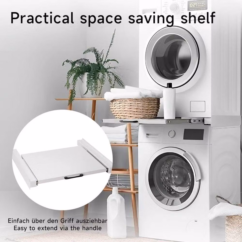 KORVIXA Universal Stacking Kit for Washing Machines and Tumble Dryers, White – 2