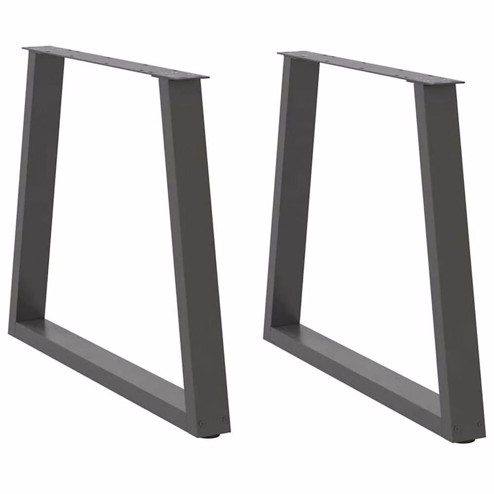 Berkfield Home Modern V-Shape Dining Table Legs, 2 Pieces, Anthracite, H: 72-73.3 cm x W: 80 cm – 2