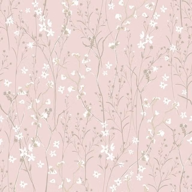 I Love Wallpaper Summer Meadow Pink Floral Botanical Wallpaper Roll