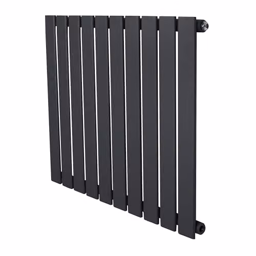 Monstershop Flat Single Column Radiator in Anthracite Grey, H: 70.0 cm x W: 60.0 cm x D: 6.35 cm – 10