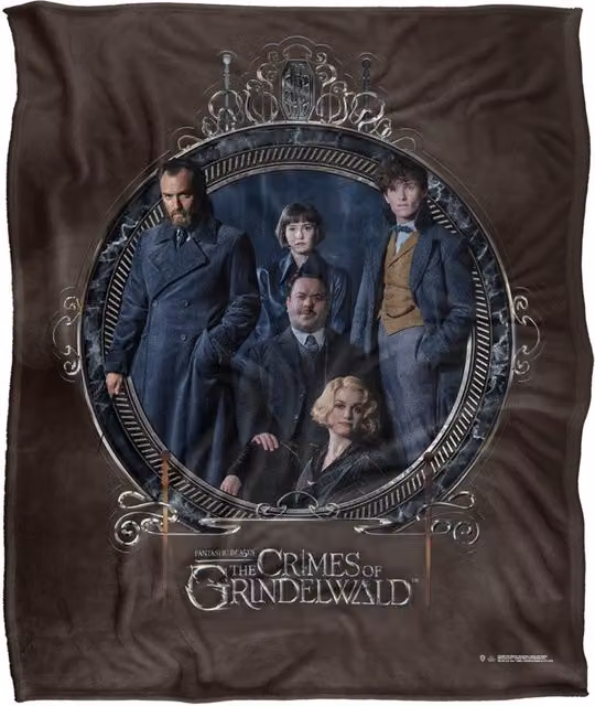 Warner Brothers Fantastic Beasts 2 Silky Touch Super Soft Throw Blanket, White, W: 152 cm, D: 127 cm – 1