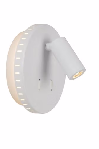 Lucide Bentjer Modern Adjustable LED Wall Light, White, Ø 14 cm – 1