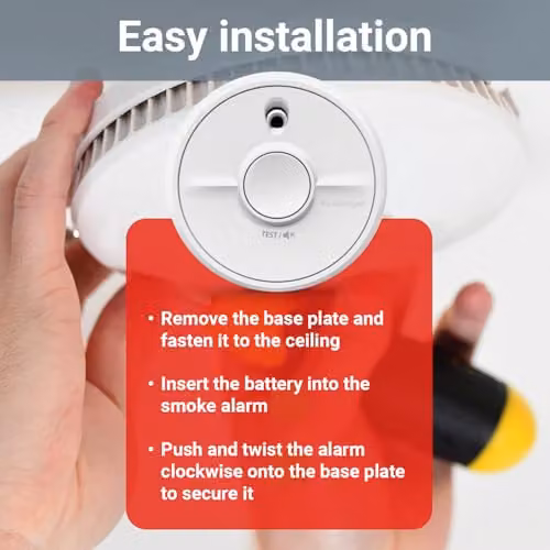 FireAngel Twin Pack White Battery Powered Optical Smoke Alarms – 5