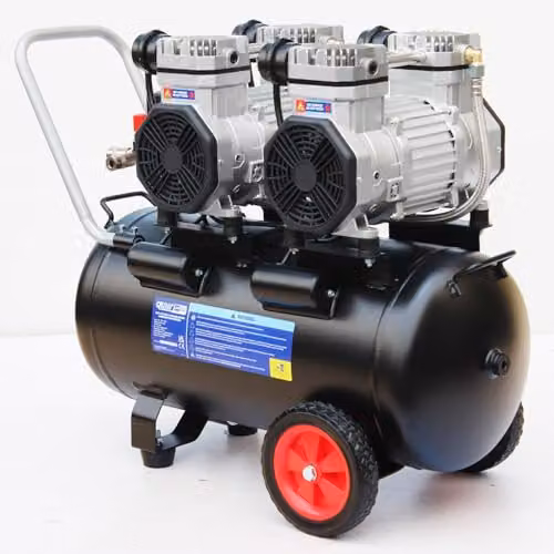 SIP QT Air Compressor Ultra Low Noise Oil-Free Direct Drive, Black, 50L, 2.2kW, 8 Bar, 116psi – 4