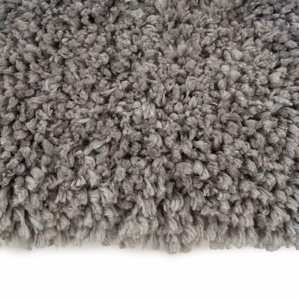 Kukoon Grey Premium Shaggy Machine Washable Rug, W: 200 cm, D: 290 cm – 4