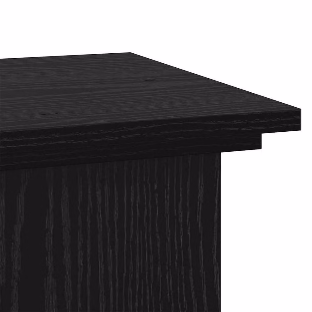 Berkfield Home Modern Black Oak Plant Stand, W/D/H: 33 x 33 x 100 cm – 4