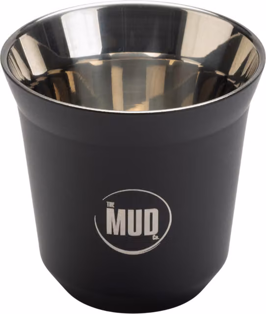 The MUD Co. Double Walled Stainless Steel Thermal Espresso Cup in Black