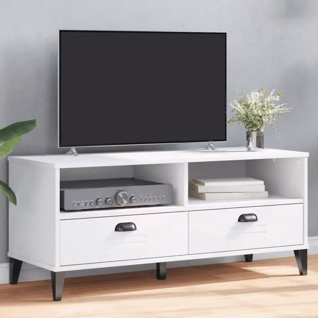 Berkfield Home VIKEN TV Cabinet in White Matt Engineered Wood
