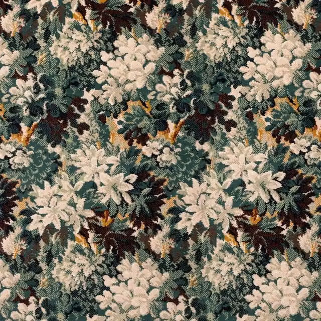 House of Hackney SILVA Carpet in Cerulean Blue and Multicolour Woolmark
