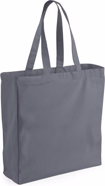 Westford Mill Classic Canvas Shopper in Mid Grey