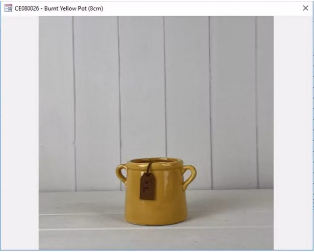 KDMD Rustic Burnt Yellow For You Pot in Mustard