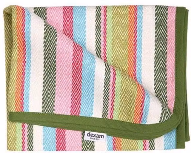 Dexam Striped Recycled Cotton Heavy Duty Oven Cloth with Hanging Loop - Green – 2