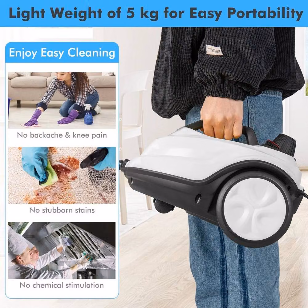 SPETLEK 2000W High Pressure Steam Cleaner in White – 3