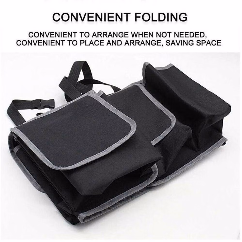 SPETLEK Large Car Boot Organiser and Back Seat Hanger in Black – 3