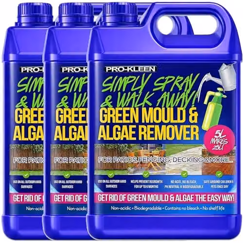 Pro-Kleen Simply Spray and Walk Away Patio Cleaner Mould and Algae Killer, Blue, 15 l