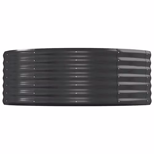 vidaXL Anthracite Steel Garden Planter Tub W: 544 cm, D: 100 cm, H: 36 cm – 3
