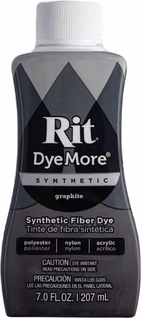 Rit DyeMore Liquid Dye for Synthetics, Graphite Grey, 236 ml