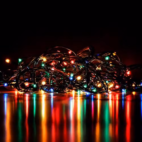 VFM e-Store Multi-Coloured LED Christmas Fairy Lights, 800 LED, 20m, Mains Operated – 4