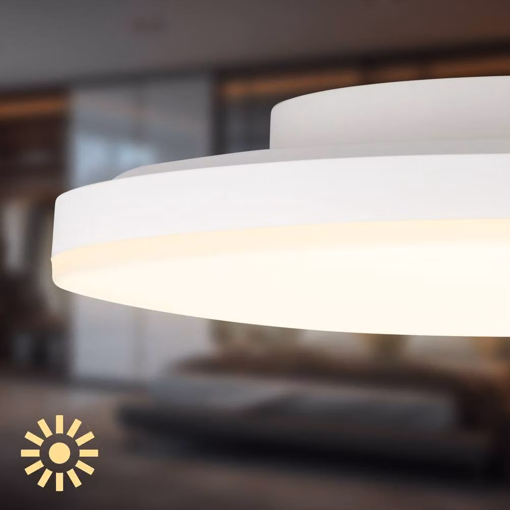 Briloner White 18W Warm White Round LED Ceiling Light – 3