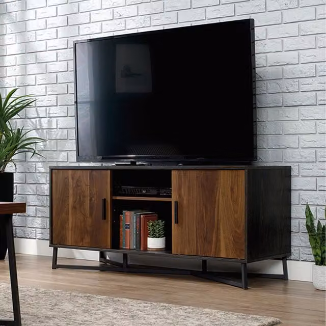 Teknik Office Canyon Lane Industrial TV Unit in Brown Wood and Metal