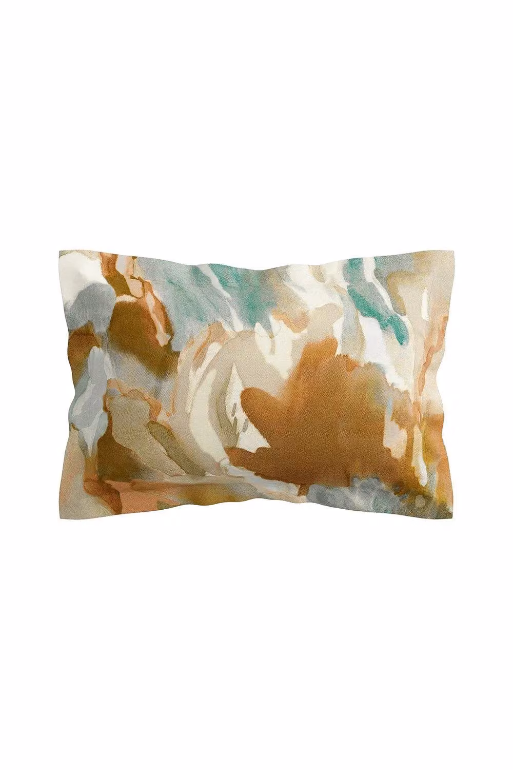 Harlequin Foresta Reversible Cotton Mako Satin Duvet Cover and Pillowcase Set, Terracotta and Multicolour, W: 140 cm, H: 200 cm – 4