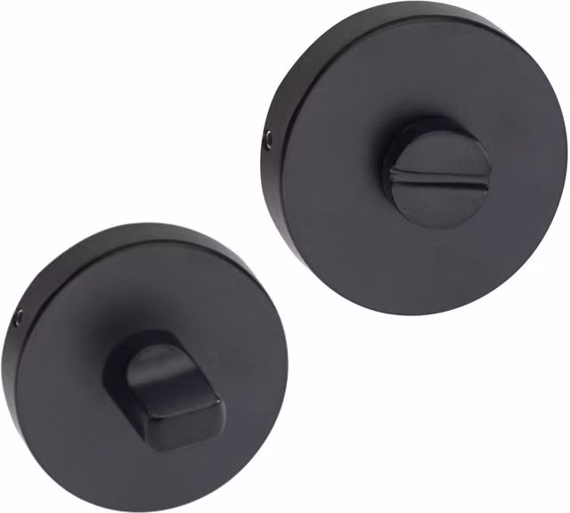Golden Grace Matt Black Bathroom Door Handles