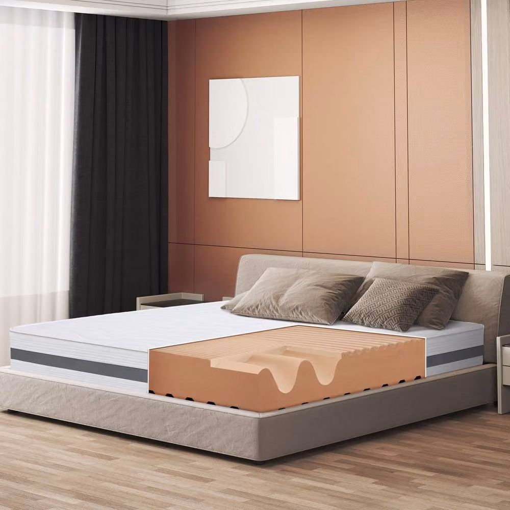 The White Stone Antibacterial Waterfoam Mattress in White, H 20 cm x W 110 cm x D 190 cm – 2