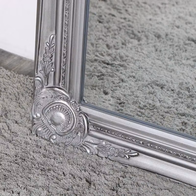 Melody Maison Tall Silver Bevelled Glass Wall Mirror, W: 47 cm, H: 142 cm – 2