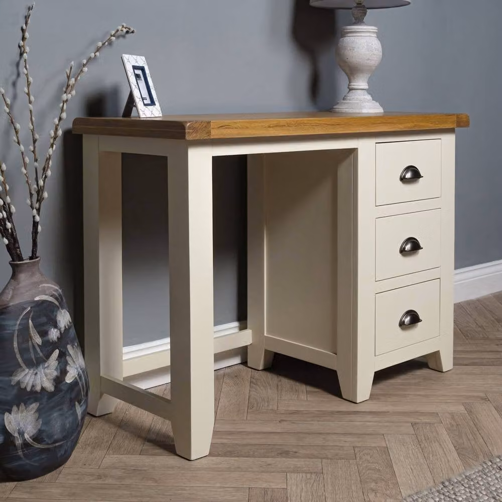 Elm Home And Garden White Painted Oak Dressing Table – 2