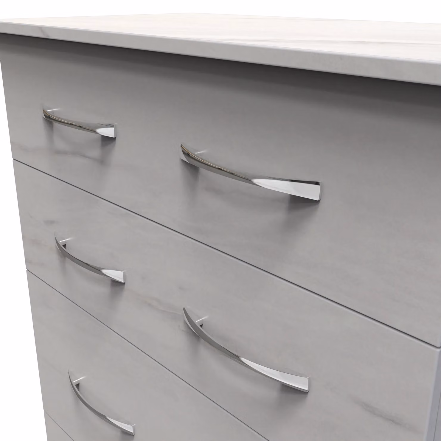 Ready Assembled 2 U Hampshire 4 Drawer Deep Chest in White – 2