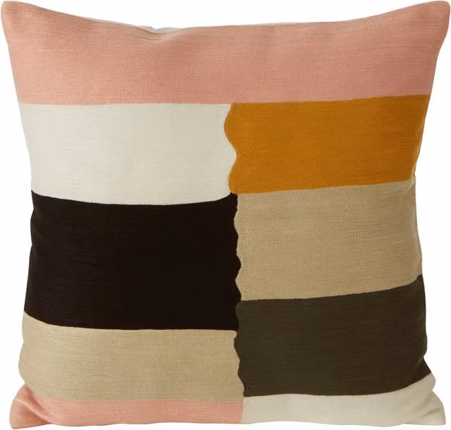 Orsina Bosie Ozella Patch Design Cotton Cushion, Multicolour, W45 x D45 x H3 cm