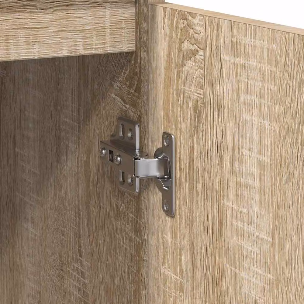 Berkfield Home Sonoma Oak Sideboard in Tan, W/D/H: 29.5 x 34 x 76 cm – 2
