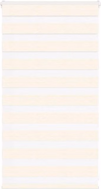 Berkfield Home Zebra Blind in Marble Beige, Polyester, W: 70 cm, H: 100 cm