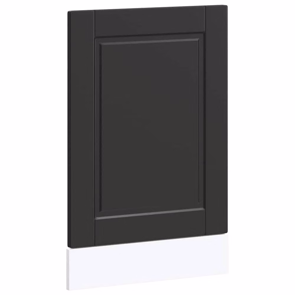 Berkfield Home Dishwasher Panel Porto Black, W: 45 cm, H: 67 cm, Engineered Wood – 2